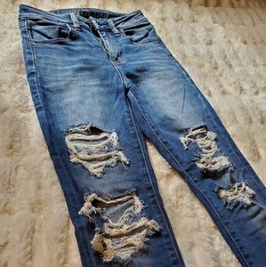 American Eagle Jeans - Ripped, High Rise Jegging